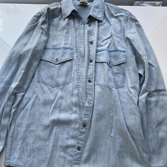 Club Monaco Soft Denim Shirt - Picture 1 of 5